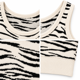 thumbnail image 3 of Top Mujer Tejido Animal Print Cebra Elasticado Sin Mangas blanco Talla Única, 3 of 3