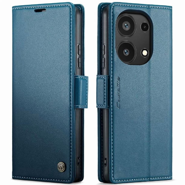 CaseMe tipo cartera Xiaomi Redmi Note 13 4G con cierre magnético, RFID, tarjetero, soporte, carga inalámbrica