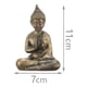 thumbnail image 2 of Set 3 figuras buda meditativo resina dorado, 2 of 2