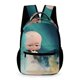 thumbnail image 1 of El Bebé Jefazo Niño Blanco Mochila Escolar para Niños y Niñas, Mochila Infantil de Alta Calidad Ligera, Grande y Duradera 43x15x32cm, 1 of 6