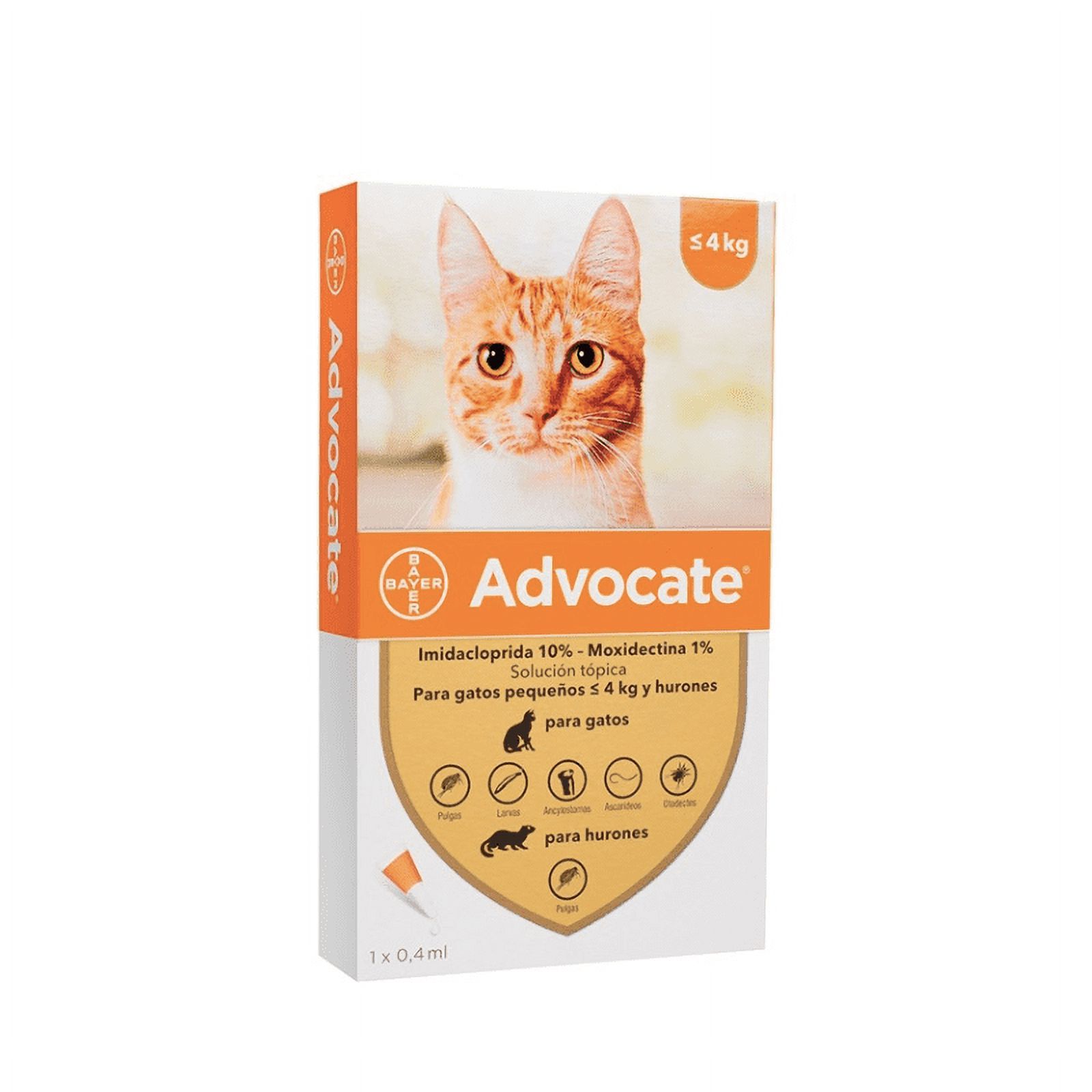 Bayer - Advocate Para Gatos Hasta 4 Kg.