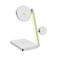 thumbnail image 5 of Cargador inalámbrico plegable 3 en 1 Soporte para teléfono Luz nocturna Estación de carga magnética portátil para teléfono-Blanco, 5 of 6