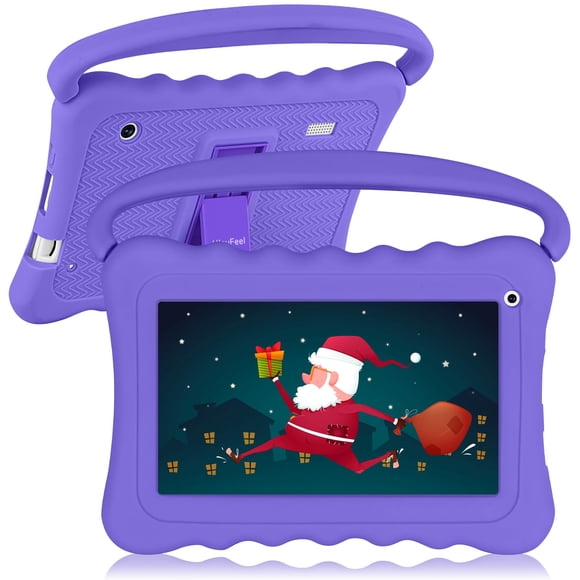 Tablet UJoyFeel Kids, 7 pulgadas, 32 GB, Android, WiFi, cámara dual, color morado