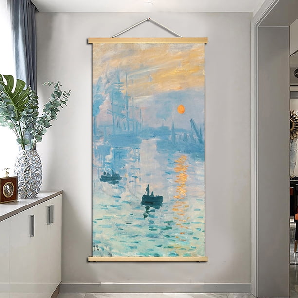 1pc, Canvas Wall Art, Landscape Oil Painting Canvas Spray Painting For Living Room Bedroom Study Decoration, Holiday Gift, 19*39inch