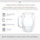 thumbnail image 3 of Tazas de café JoyJolt Cadus Glass de doble pared, 300 ml, juego de 2, 3 of 6