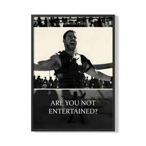 Creango - Cuadro Poster Enmarcado Gladiador Decorativo