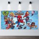 thumbnail image 2 of Spidey y sus Amigos Asombrosos Fondo Temático Pancarta Suministros de Decoración para Fiesta de Cumpleaños, Decoración de Fondo de Fiesta Personalizado,150x90cm, 2 of 6