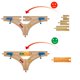 thumbnail image 4 of Set de 10 piezas de conectores para vías de tren de madera Bunu1492, 4 of 7