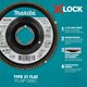 thumbnail image 3 of Disco de escamas Makita 115 mm 80 grano Tipo 27 X‑Lock, 3 of 8