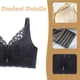 thumbnail image 4 of Sujetador de encaje sin bordes para mujer, copa gruesa, pecho pequeño, ajustable, conjunto de ropa interior sexy para mujer, 4 of 5