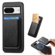 thumbnail image 1 of Funda de Cuero Magnética con Tarjetero para Google Pixel 8 Cubierta Delgada Negro, 1 of 5