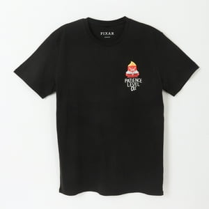 Polera Manga Corta Adulto Negro Ira Pixar Disney