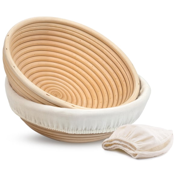 Cesta de ratán Kook de masa madre Kook de 23 cm con forros