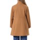 thumbnail image 3 of Abrigo de guisante con cuello alto para mujer de talla grande Agnes Orinda, abotonado, de longitud media, línea A, con bolsillos laterales, 3X Camel, 3 of 6