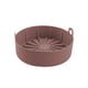 thumbnail image 3 of Freidora De Aire Redonda Olla De Silicona Freidoras De Aire Accesorios Para Horno Silicona Marrón S, 3 of 5