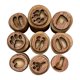 thumbnail image 4 of 9 Uds. De Sellos De Huellas De Animales, Diarios DIY, Juego De Sellos De Madera Para Ni?os Y Ni?as, Estilo C L 4,5-5cm, 4 of 5