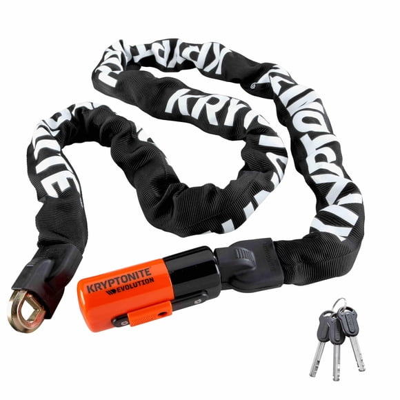 Cadena para bicicleta Kryptonite 1016 Evolution, 9,7 libras, integrada, 5,25 pies