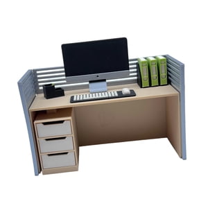 Magideal - Decoración De Casa De Muñecas Para Niños: 12 Mini Escritorios De Computadora, Modelo De Casa De Muñecas, Decoración, Juguetes En Miniatura, Colecciona Conjunto A