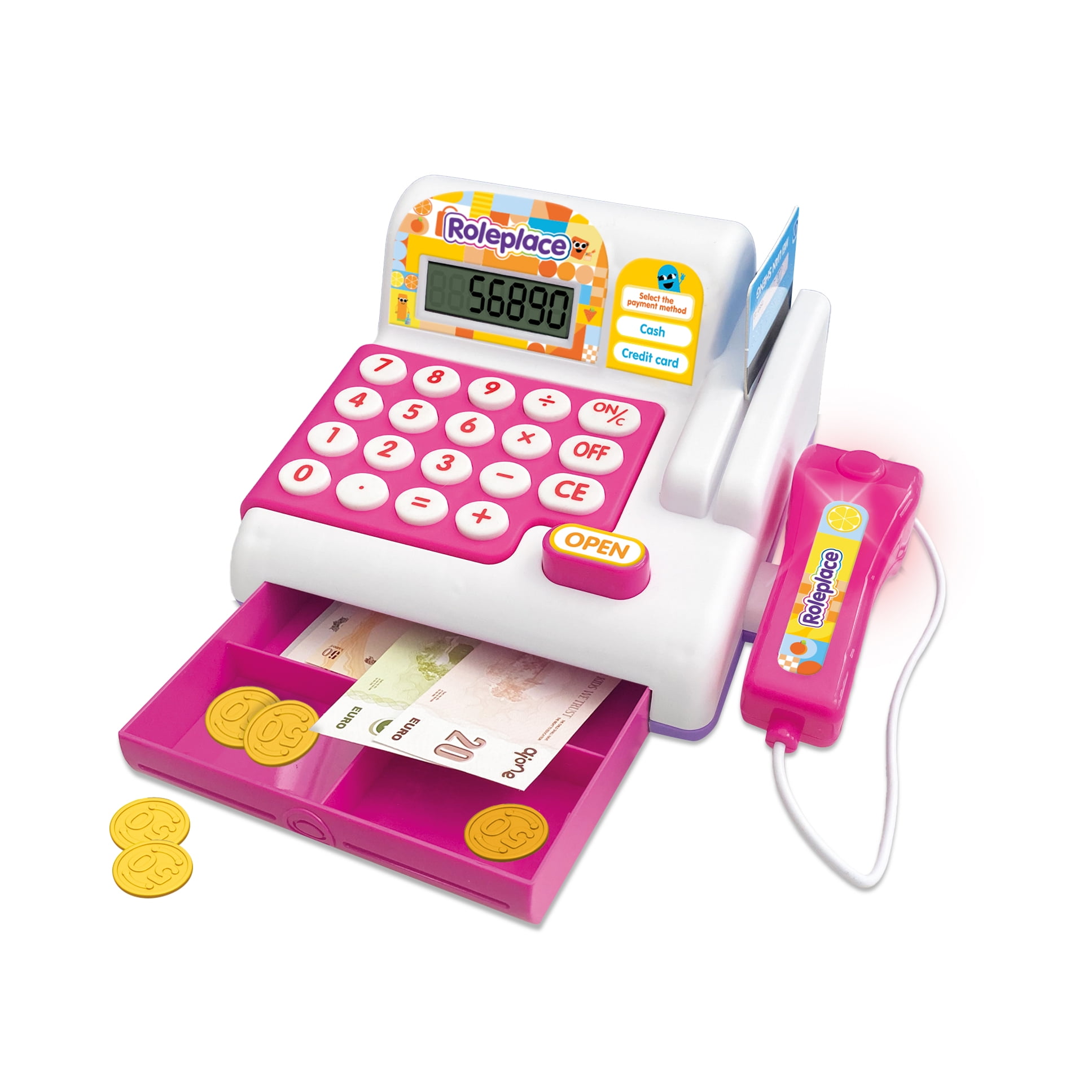 Set De Supermercado Con Luz, Sonido Y Canasta De Compras | Roleplace