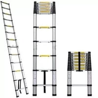 Genérico - Escalera Telescopica Soporta 150Kg Aluminio Retráctil 3.2 M