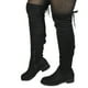 thumbnail image 2 of Bota Larga Gamuza Mujer 32 Yassne Negro, 2 of 5