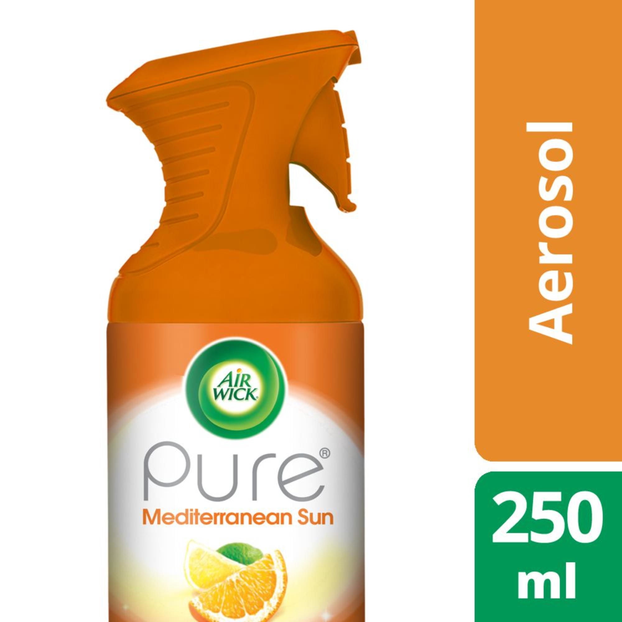Desodorante Ambiental Pure Aerosol Mediterranean Sun Cítrico Frasco 250 ml Air Wick