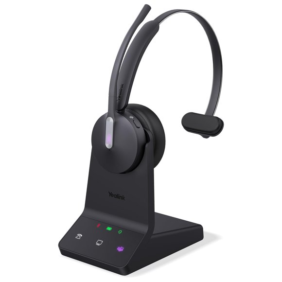 Auriculares inalámbricos Yealink WH64 Mono Teams con micrófono 3X 26h Talk