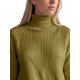 thumbnail image 5 of INSPIRE CHIC Suéter de Punto de Mezcla de Mujer con Cuello Alto Ajuste Regular Talla Grande Verde, 5 of 6