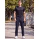 thumbnail image 2 of INSPIRE CHIC Pantalones de chándal ligeros para hombre con bolsillos con cremallera para correr y gimnasio, S Azul Marino, 2 of 5