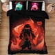 thumbnail image 1 of 3Pcs Bedding Set Cute Anime Bed Set Breathable Duvet Cover Set for Kids Teen Adult with 1 Quilt Cover 2 Pillow Shams Queen Size - 90x90 inches, 1 of 5