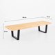 thumbnail image 4 of Banqueta de Madera y Metal George Nelson 160cm, 4 of 7