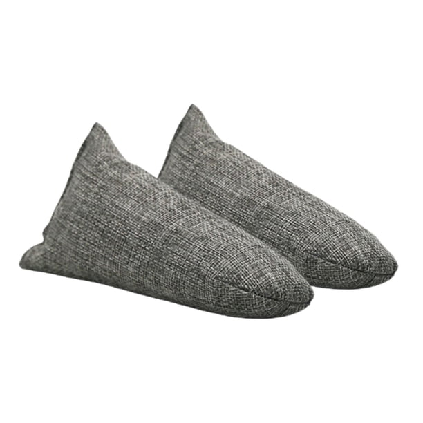 2 piezas de bolsas de limpieza de carbono de carbón Inserta el removedor de olor a absorción de olor para las oficinas de los zapatos de baño botas de