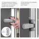 thumbnail image 5 of Cerradura de seguridad infantil para refrigerador EUDEMON, 25 mm, gris, 5 of 8