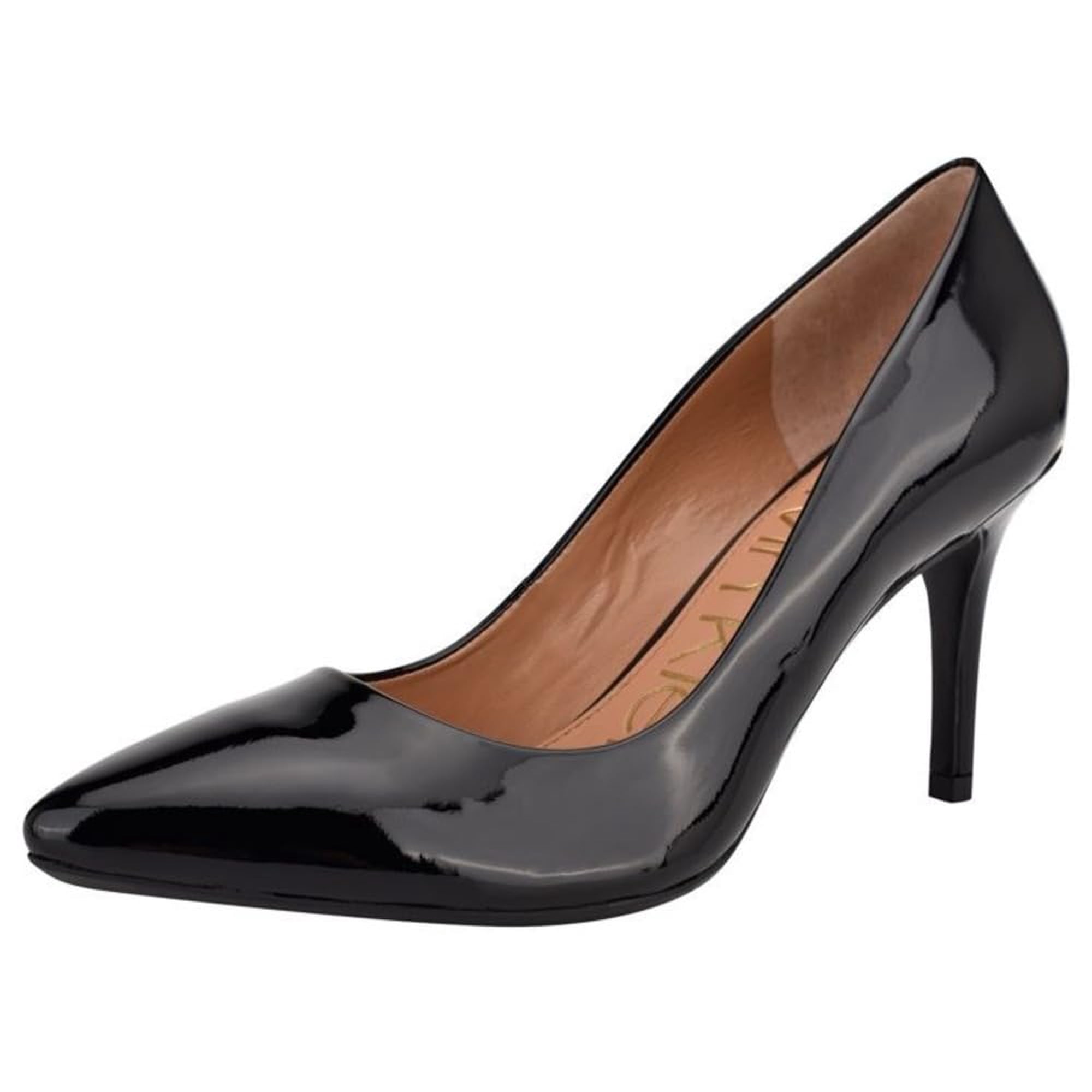 Zapatos De Tacón Gayle Para Mujer Calvin Klein En Charol Negro 10 Cm