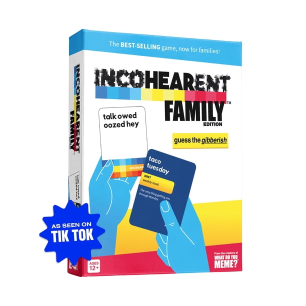 Juego de cartas Related Incohearent Family Edition para mayores de 12 años con 400 cartas