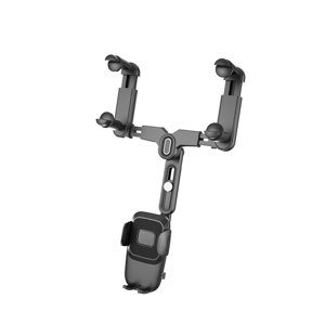 Bothyi - Soporte Para Teléfono Con Espejo Retrovisor Retráctil Para Vehículos De 4,0 A 7,0 Pulgadas, Suv, Negro