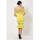 thumbnail image 2 of Vestido de Moda con Banda de Crochet y Hombros Descubiertos L, 2 of 8