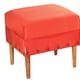thumbnail image 1 of Poufs Provenza Tachas Felpa 04 Rojo, 1 of 5