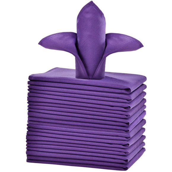 Servilletas de Tela Cieltown 51 cm Morado Paquete de 12