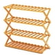 thumbnail image 1 of Zapatero plegable de madera con 4 niveles 70x25x68 cm, 1 of 5