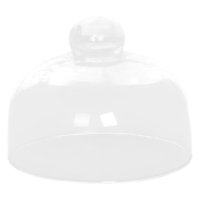 Magideal - Cubierta De Cúpula De Pastel Transparente, Cúpula De Forro De Vidrio, Kuchteckel -Bekel -Wisplatte Cloke Para Pastel De Cumpleaños, Plato De Servicio 18X14.2Cm