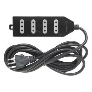 Macrotel - Zapatilla Alargador 3Mt 4 Entradas Negro