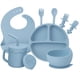 thumbnail image 2 of Set De Alimentación 10un Bebé Silicona Azul Apto Microondas Azul Acero, 2 of 6