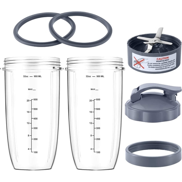 Set De Recambio Blender Cups Blade De 950 Ml Para Nutribullet