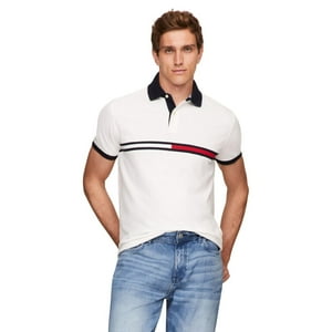 Polo Tommy Hilfiger Flag Pride Para Hombre, Corte Personalizado