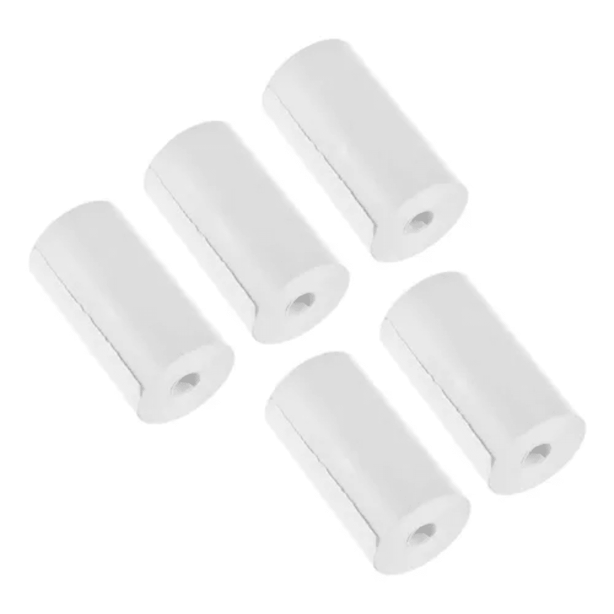 Genérico - Kit 5 Rollos Papel Térmico 56mm Para Mini Impresora Blanco