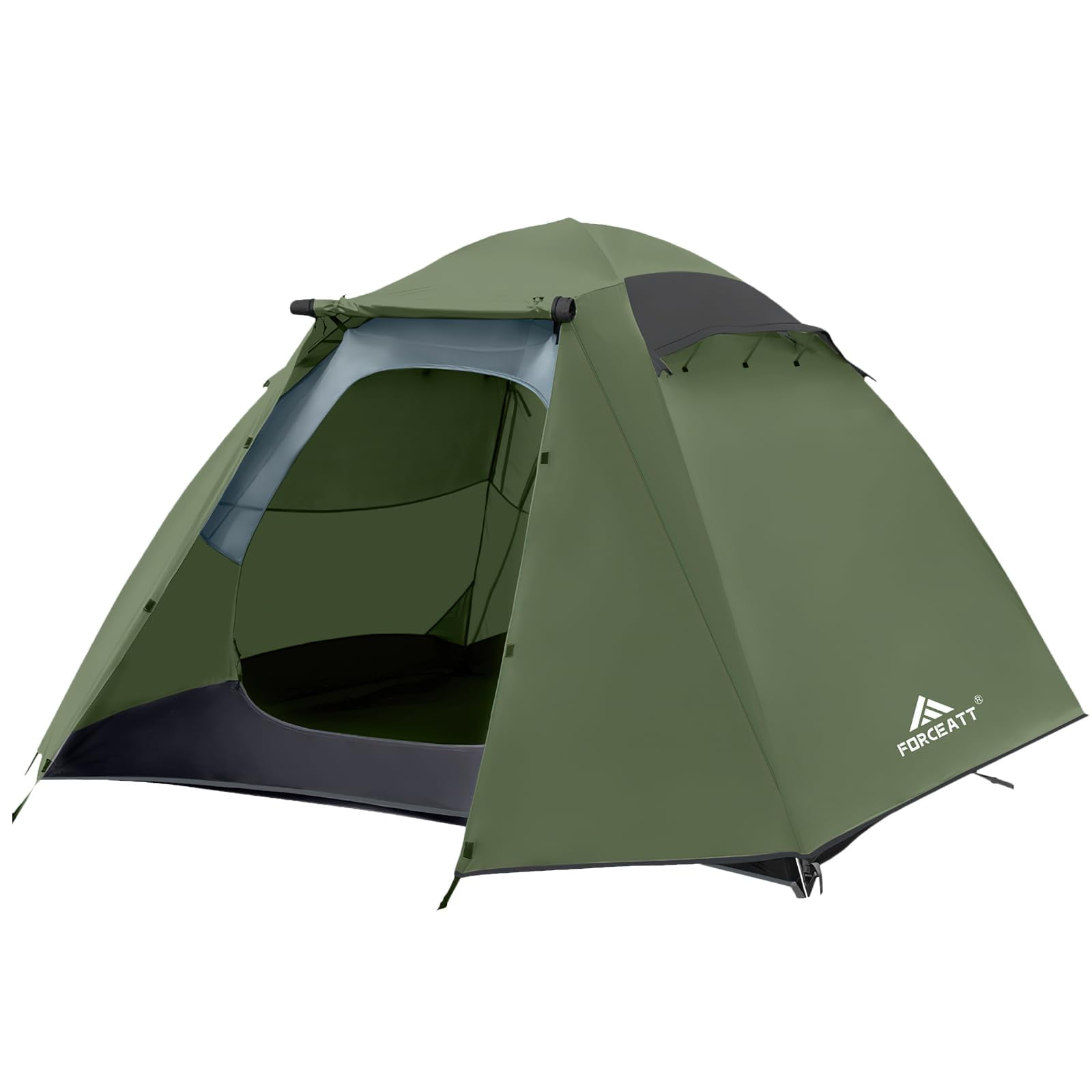 Carpa De Camping Forceatt Impermeable Y Cortaviento Para 4 Personas