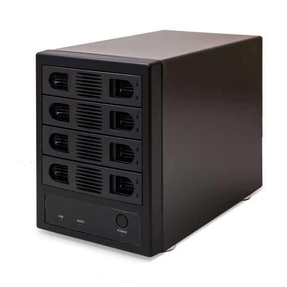 Carcasa de disco duro Syba SY-ENC50104, 4 bahías, 3,5 pulgadas, SATA III USB 3.0
