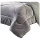 thumbnail image 2 of Cobertor Plaza Y Media De Invierno Con Chiporro Con Polar Gris, 2 of 3