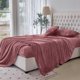 thumbnail image 5 of Juego de sábanas Elegant Comfort, terciopelo, felpa, franela, tamaño queen rose, 5 of 9